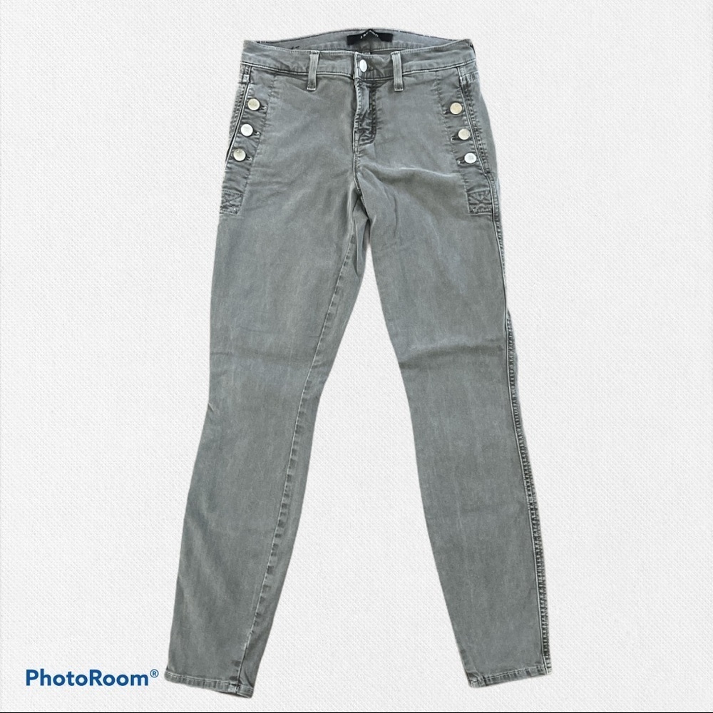 J Brand Zion Button Pocket Crop Skinny Pants - Picture 3 of 7